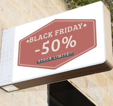 Sticker Black Friday stock limité - TenStickers