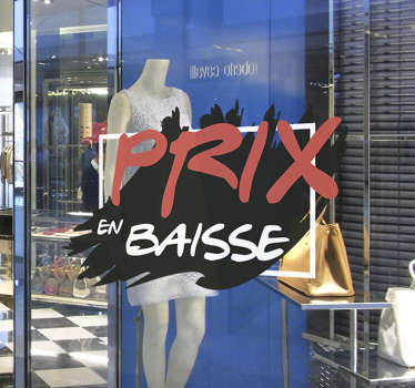 Sticker Texte Personnalisé prix en baisse - TenStickers