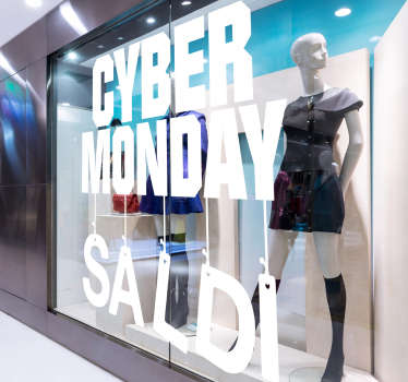 Vetrofanie saldi cyber monday - TenStickers