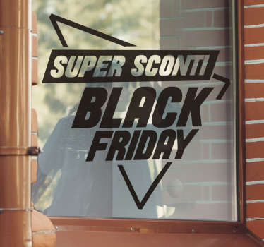 Vetrofanie super sconti black friday - TenStickers