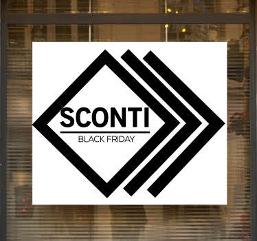 Vetrofanie saldi sconti black friday - TenStickers