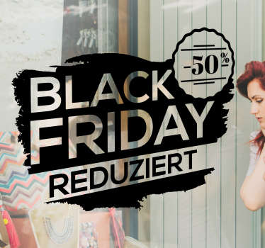 Rabatt Aufkleber Black Friday reduziert - TenStickers