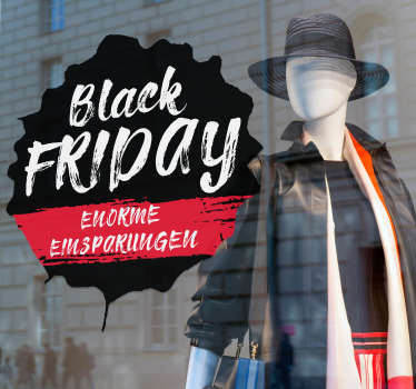 Sticker Black Friday Enorme Einsparungen - TenStickers