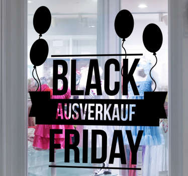 Aufkleber Black Friday Ausverkauf - TenStickers