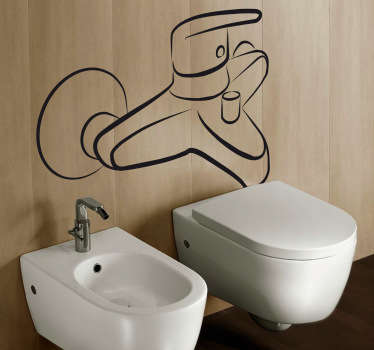 Autocollant robinet de douche - TenStickers