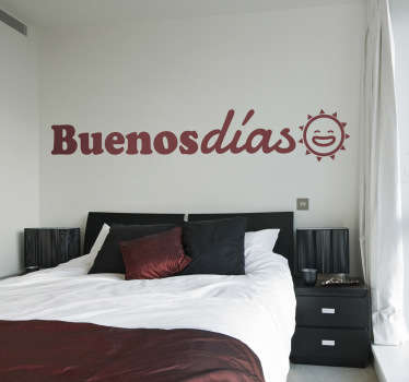Vinilo decorativo buenos días - TenVinilo