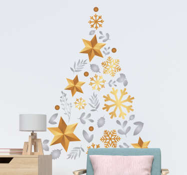 Christmas tree christmas sticker - TenStickers