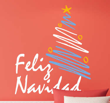 Pegatinas Feliz Navidad Argentina - TenVinilo