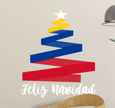 Pegatinas Feliz Navidad Colombiana - TenVinilo