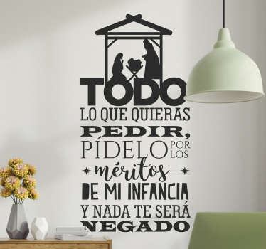 Pegatinas de navidad Novena de Aguinaldos - TenVinilo