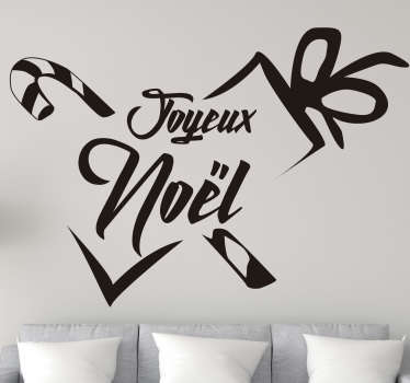 Sticker Noel contour de cadeaux - TenStickers