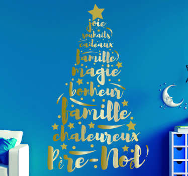 Sticker Noel sapin magnifique moderne - TenStickers