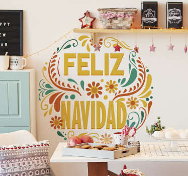 Pegatinas de navidad Feliz Navidad Mexicana - TenVinilo