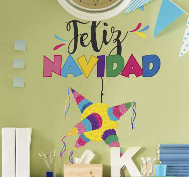 Pegatinas de navidad Piñatas - TenVinilo