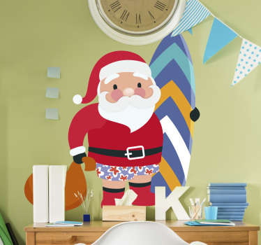 Pegatinas de navidad papa noel - TenVinilo