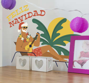 Pegatinas de navidad Santa Claus dibujo - TenVinilo