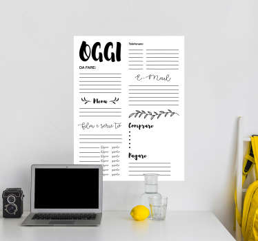 Adesivo agenda giornaliera - TenStickers