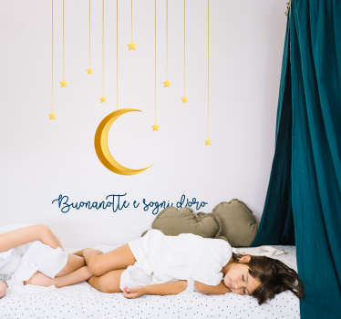 Illustrazione adesiva buonanotte - TenStickers