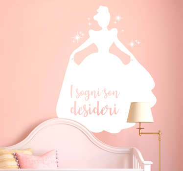 Adesivo murale favole Cenerentola - TenStickers