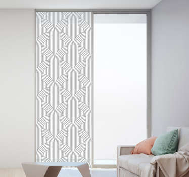 Sticker mural abstrait motif de ligne - TenStickers