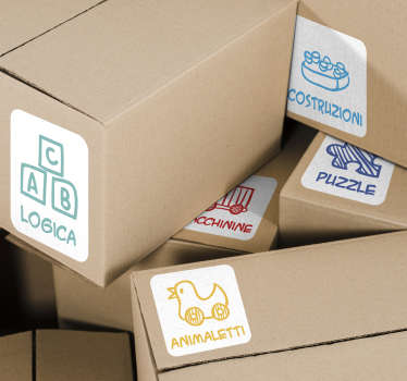 Adesivo educativo divisione giochi - TenStickers