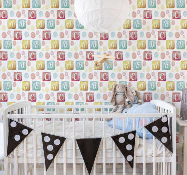 Colorful Alphabet Blocks kid's sticker - TenStickers