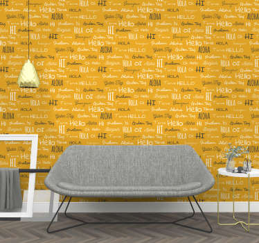 Fotomural adhesivo bienvenido en idiomas - TenVinilo