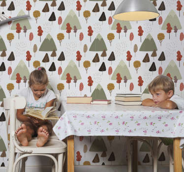 Fotomural adhesivo bosque otoñal - TenVinilo