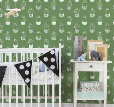 Fotomural adhesivo cactus minimalista - TenVinilo