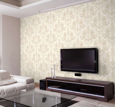 Floral watermarks Wall Mural sticker - TenStickers