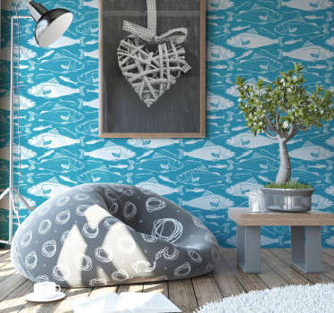 Fisch Aufkleber wasserfischmuster - TenStickers