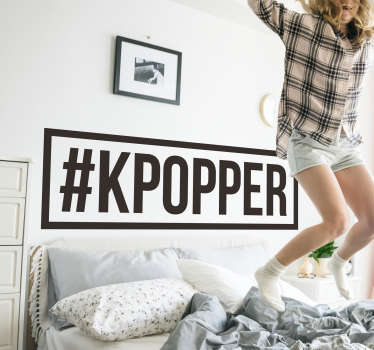 #kpopper sticker de muzică pop - TenStickers