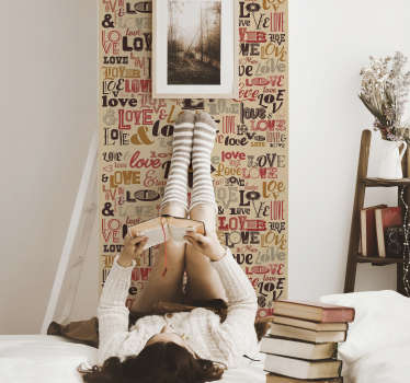 Love typography Love sticker - TenStickers