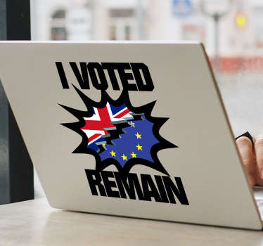 Brexit laptop sticker wall sticker - TenStickers