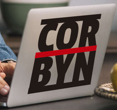 Corbyn Labour political wall sticker - TenStickers