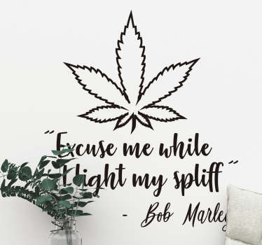 Bob Marley quote sticker! - TenStickers