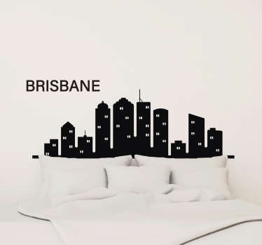 Gorgeous Brisbane skyline sticker - TenStickers