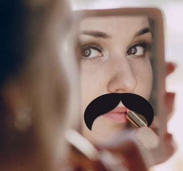 Peili viikset tarra - Tenstickers