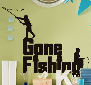 Gone fishing nautical wall sticker - TenStickers