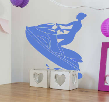 Naljepnica ekstremnih sportova jetski silueta - TenStickers