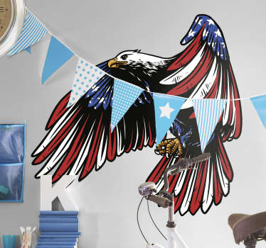 American eagle bird wall sticker - TenStickers