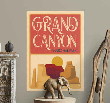 Grand Canyon city and country sticker - TenStickers
