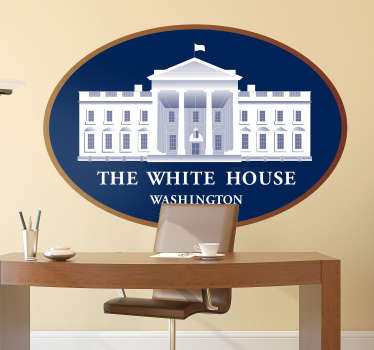 The White House location wall sticker - TenStickers
