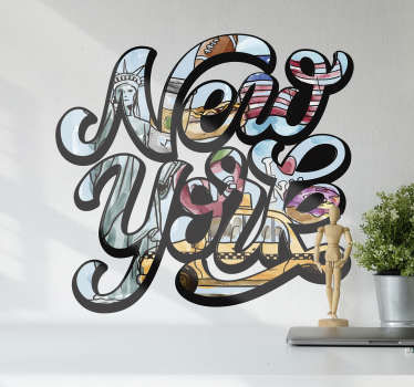 Typography New York for you - TenStickers