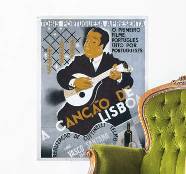Adesivo de banners Cartaz A Canção De Lisboa - TenStickers
