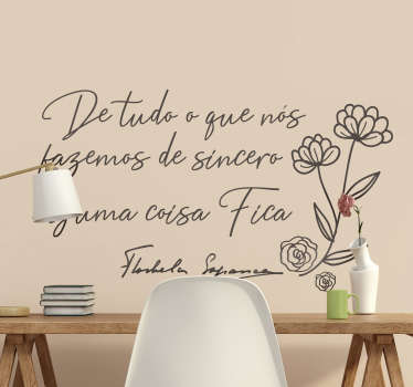 Vinil textos Citação de Florbela Espanca - TenStickers