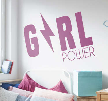 Girl power motivierende wandaufkleber - TenStickers