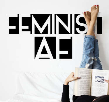 Feminist wall text wall sticker - TenStickers