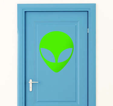 Alien icon space wall sticker - TenStickers