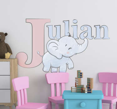 Sticker Animal Jungle elephant - TenStickers